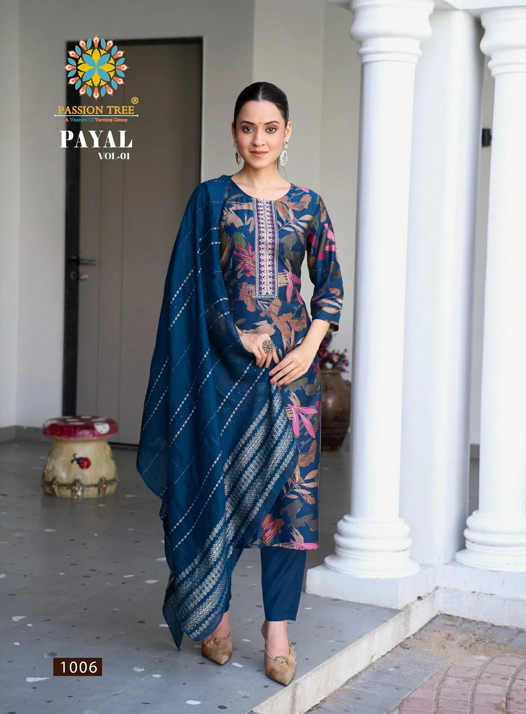 Payal Vol 1 By Passion Tree Vetican Printed Kurti With Bottom Dupatta Wholesale Online